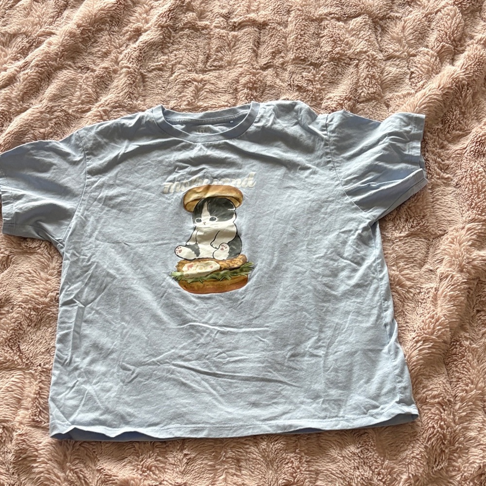 Uniqlo Kids Sky Blue Graphic Tee